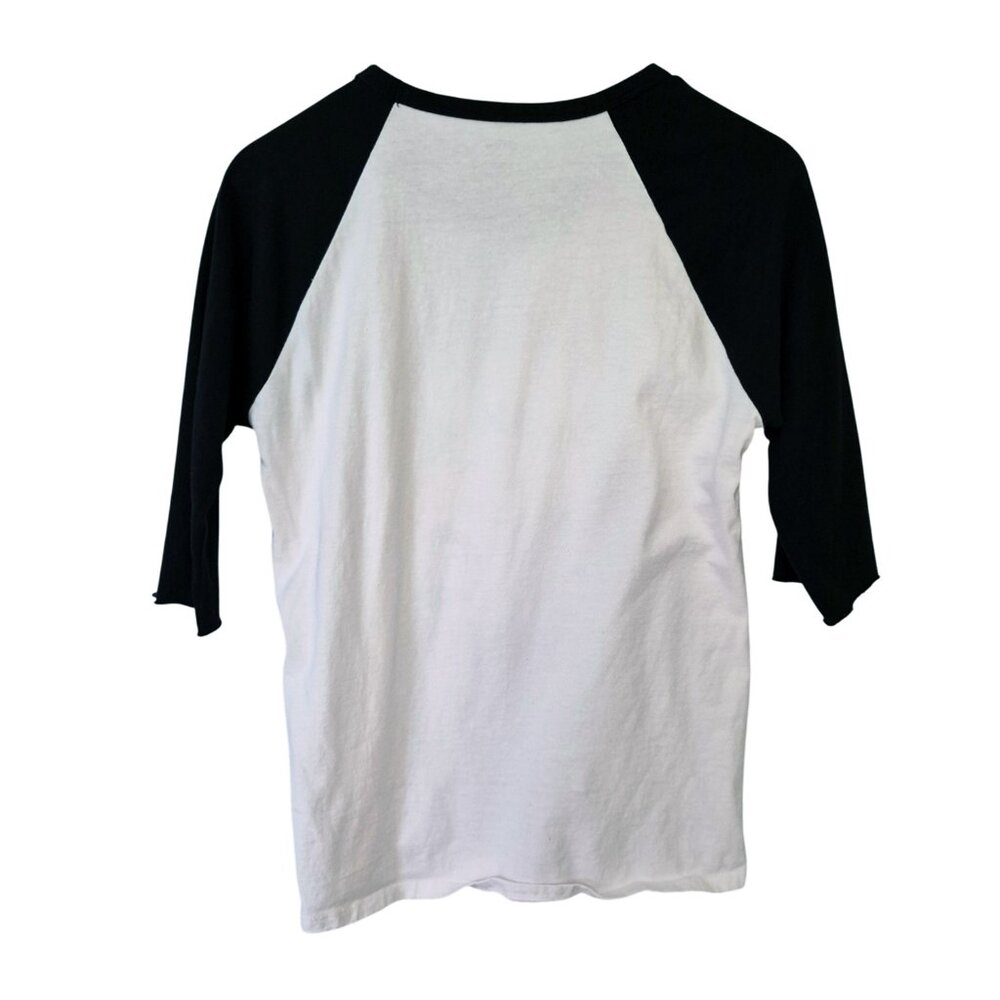 VANS Baseball Style Raglan Long Sleeve Tee White / Black / Pink Graphic Size M - Picture 5 of 14